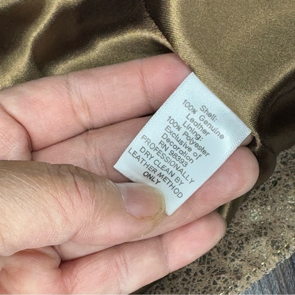 BRADLEY BAYOU women’s distressed crackle brown leather jacket Western Boho Large - Picture 17 of 17